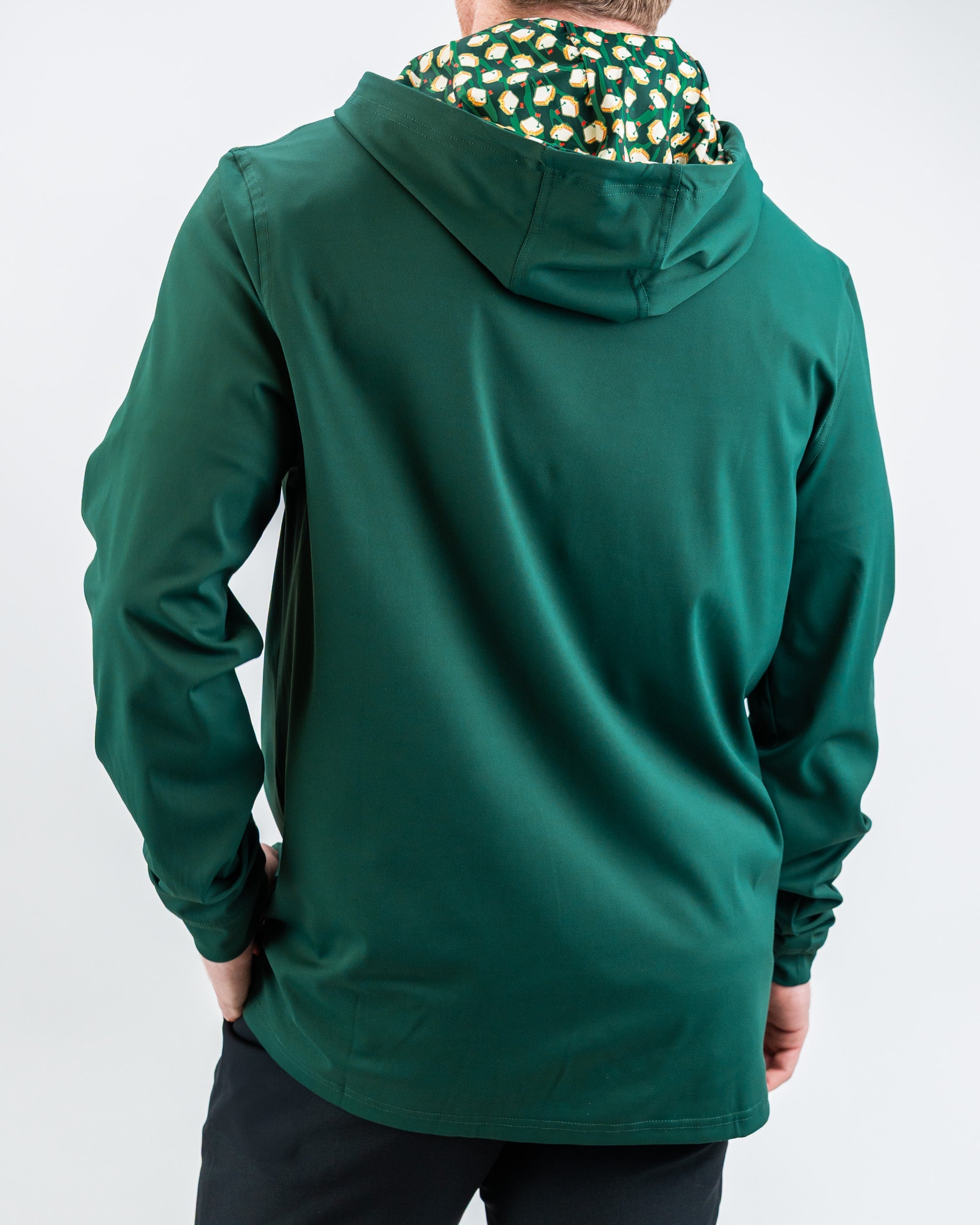 Performance Golf Hoodie in Pimento 4.0 color, featuring a sleek design and breathable fabric, ideal for golfers.