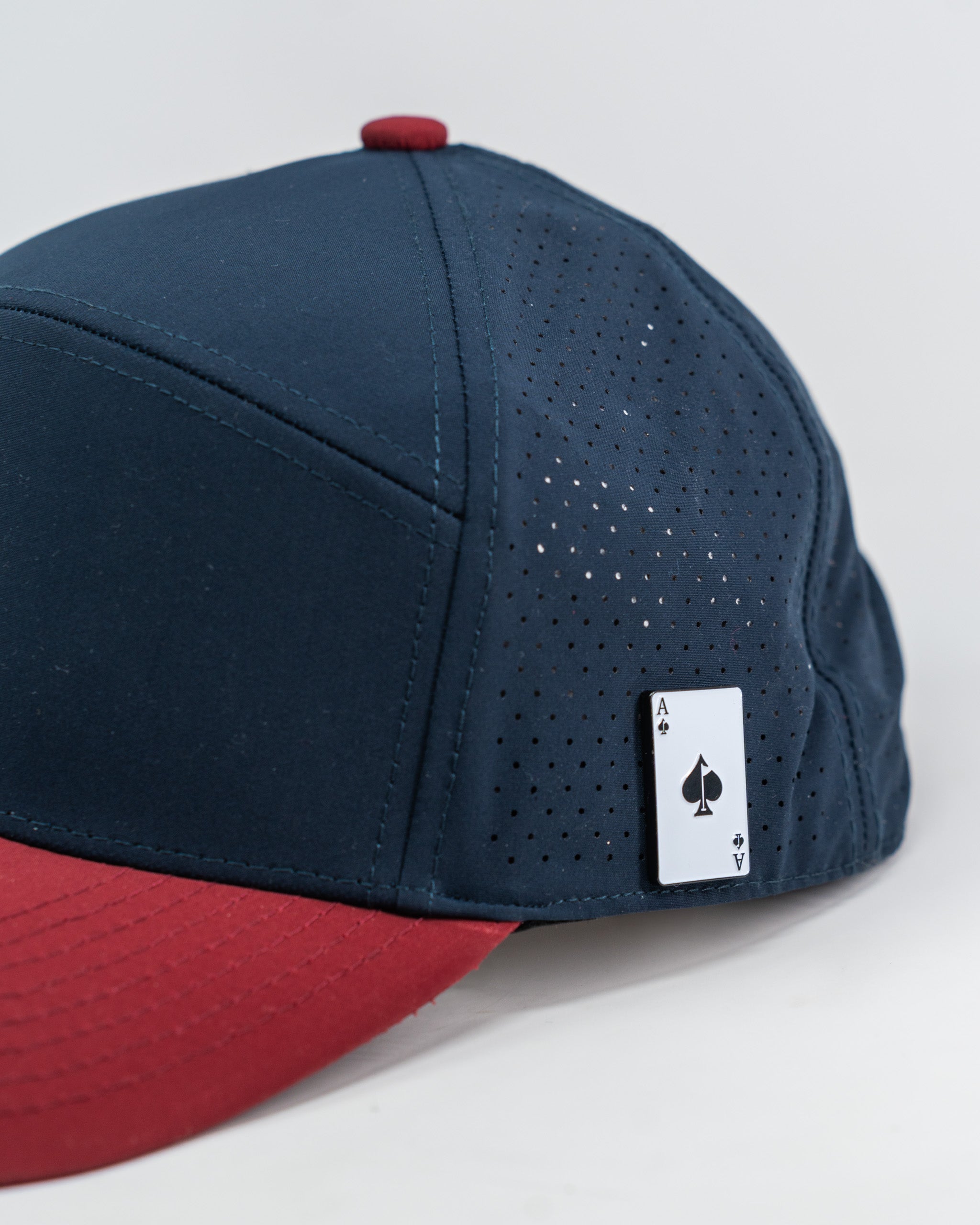 Tradesman Hat - Patriot, featuring a patriotic design with red, white, and blue colors and an adjustable strap.