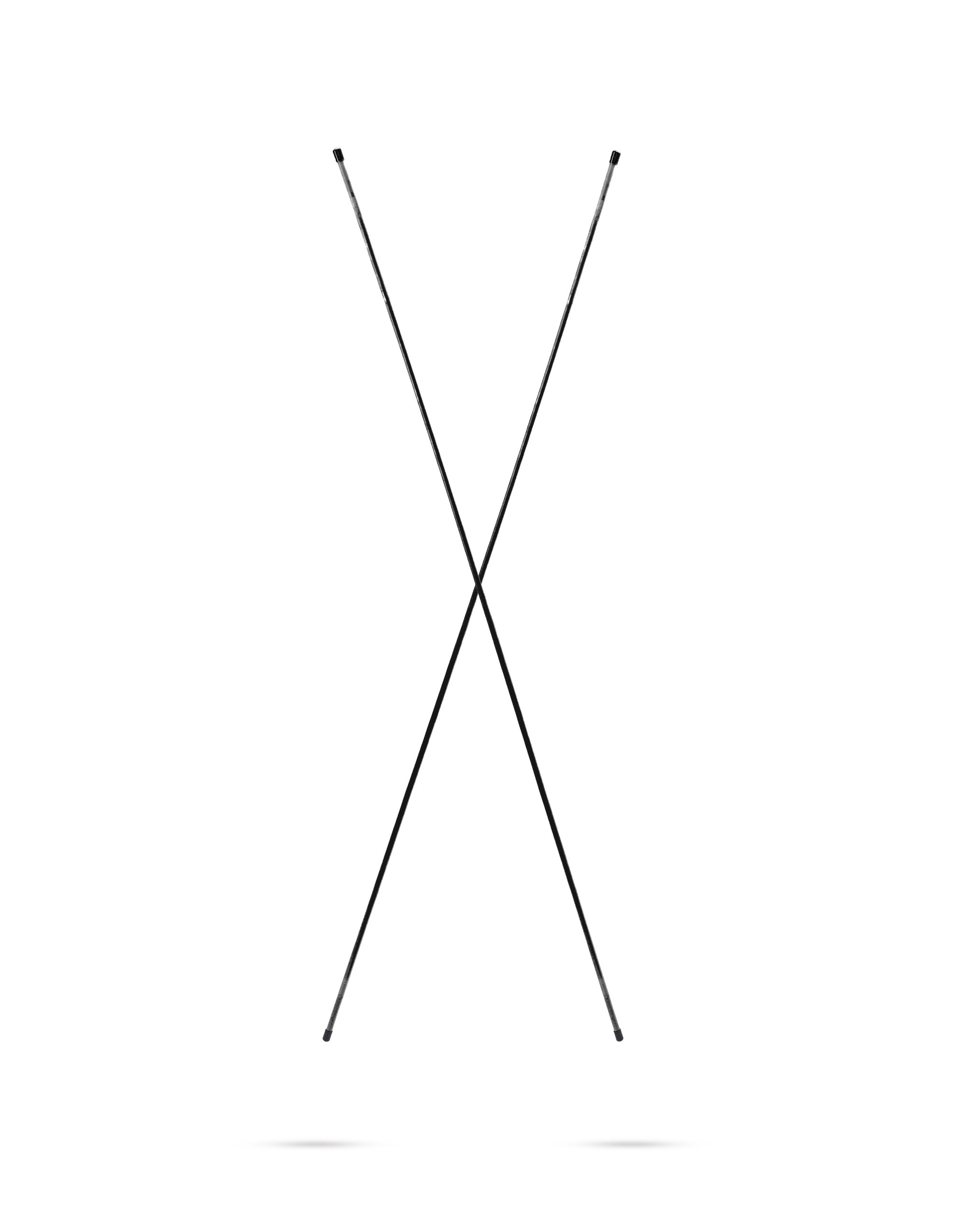 Set of 2 black pins alignment sticks for precise positioning in crafting or DIY projects.