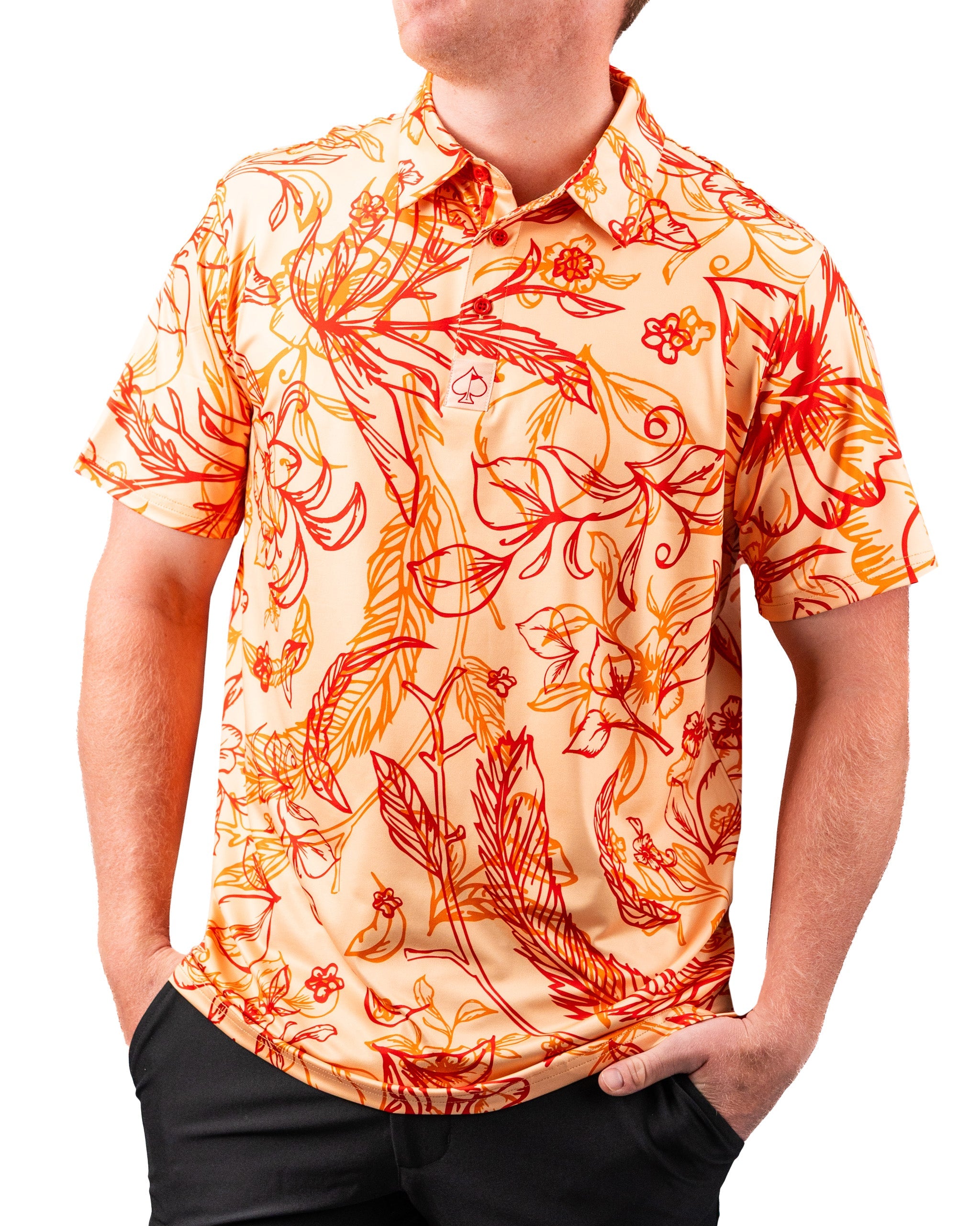 Cabo Sunburst product image featuring a vibrant yellow and orange gradient design with a modern shape.