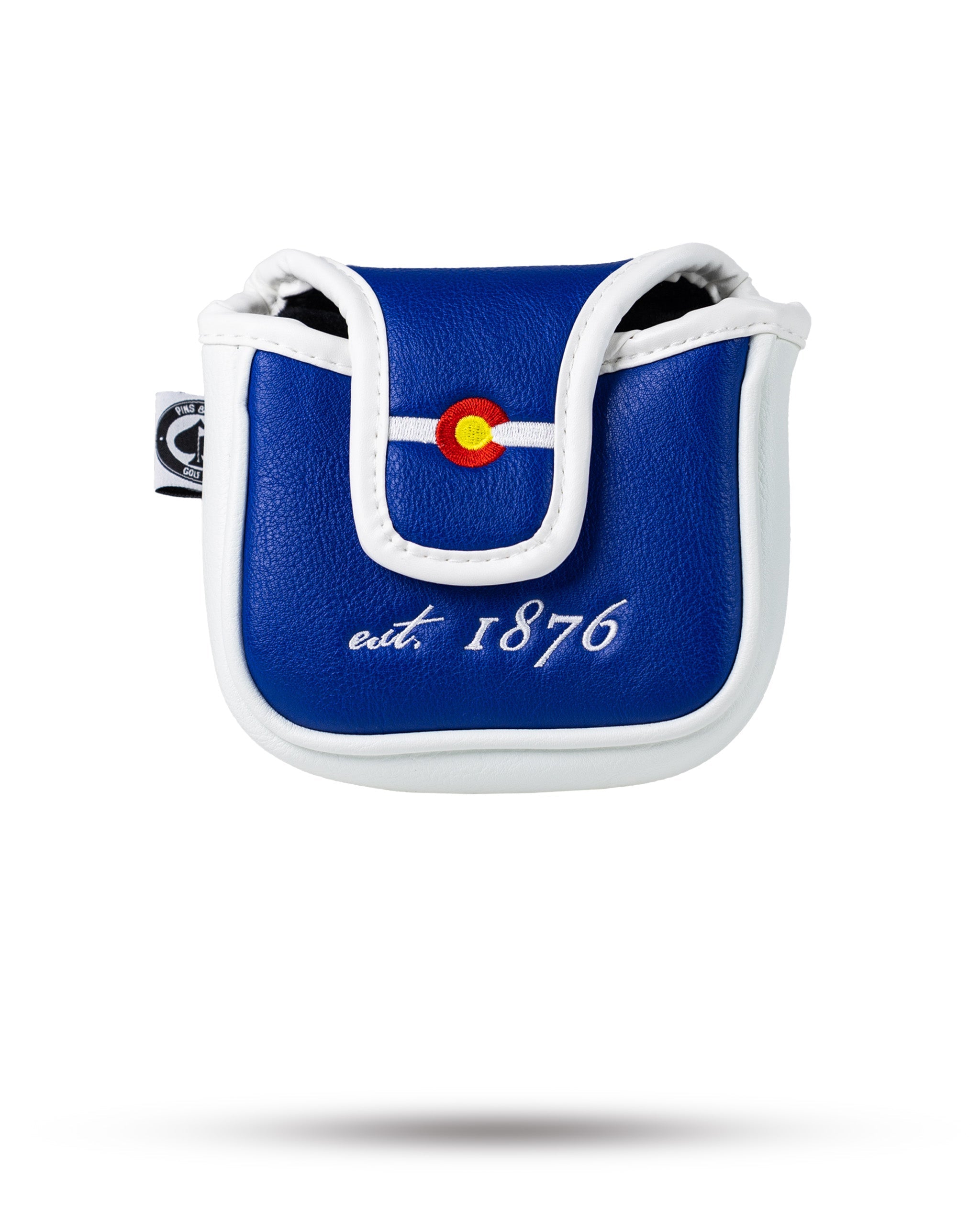 Colorado state flag mallet putter cover featuring vibrant colors and a stylish design suitable for golfers.