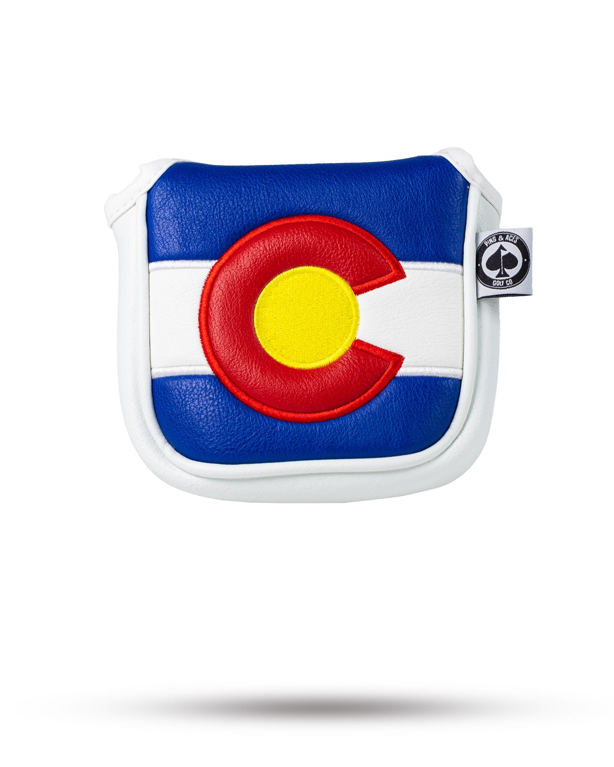 Colorado State Flag Mallet Putter Cover featuring vibrant colors and detailed flag design.
