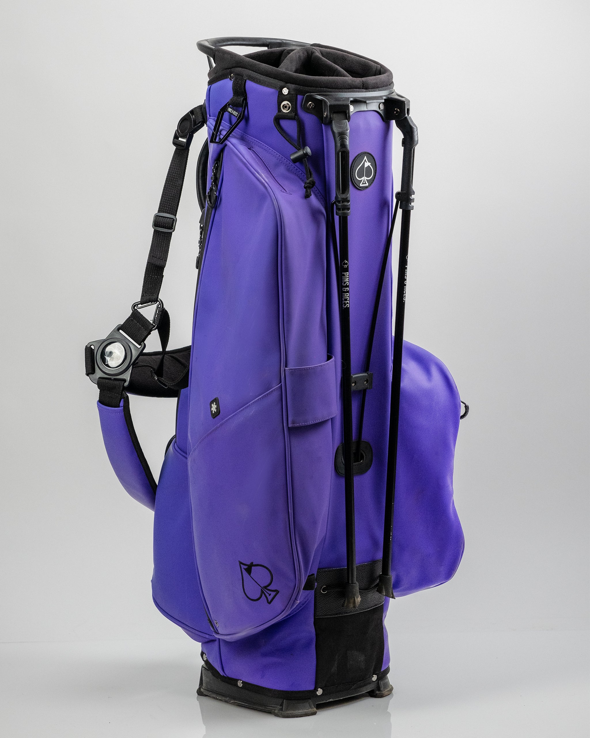 Player Preferred™ Golf Bag in Grape color, featuring multiple pockets and adjustable straps for convenience.