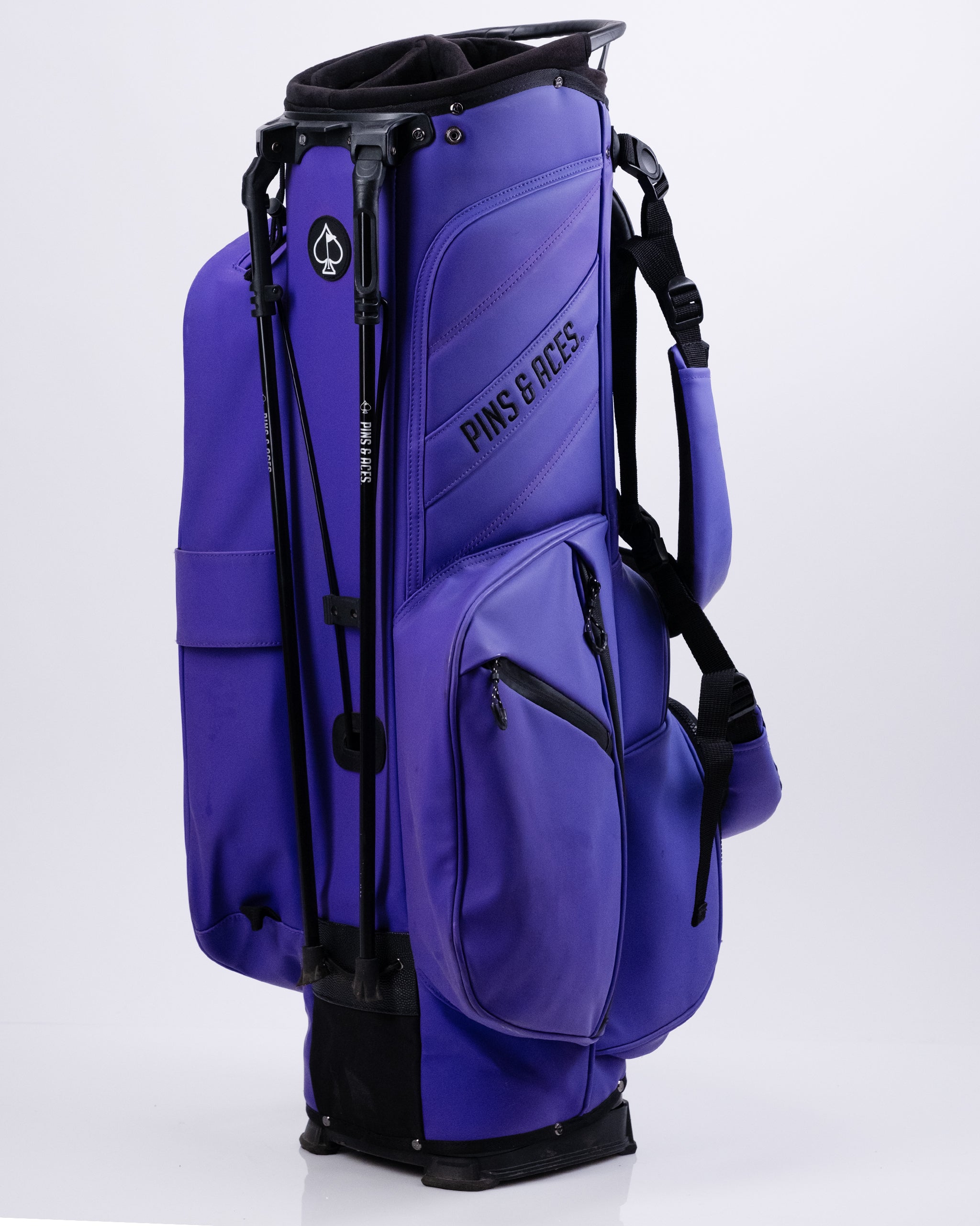Player Preferred™ Golf Bag in Grape color, featuring multiple pockets, padded shoulder strap, and a sleek design.