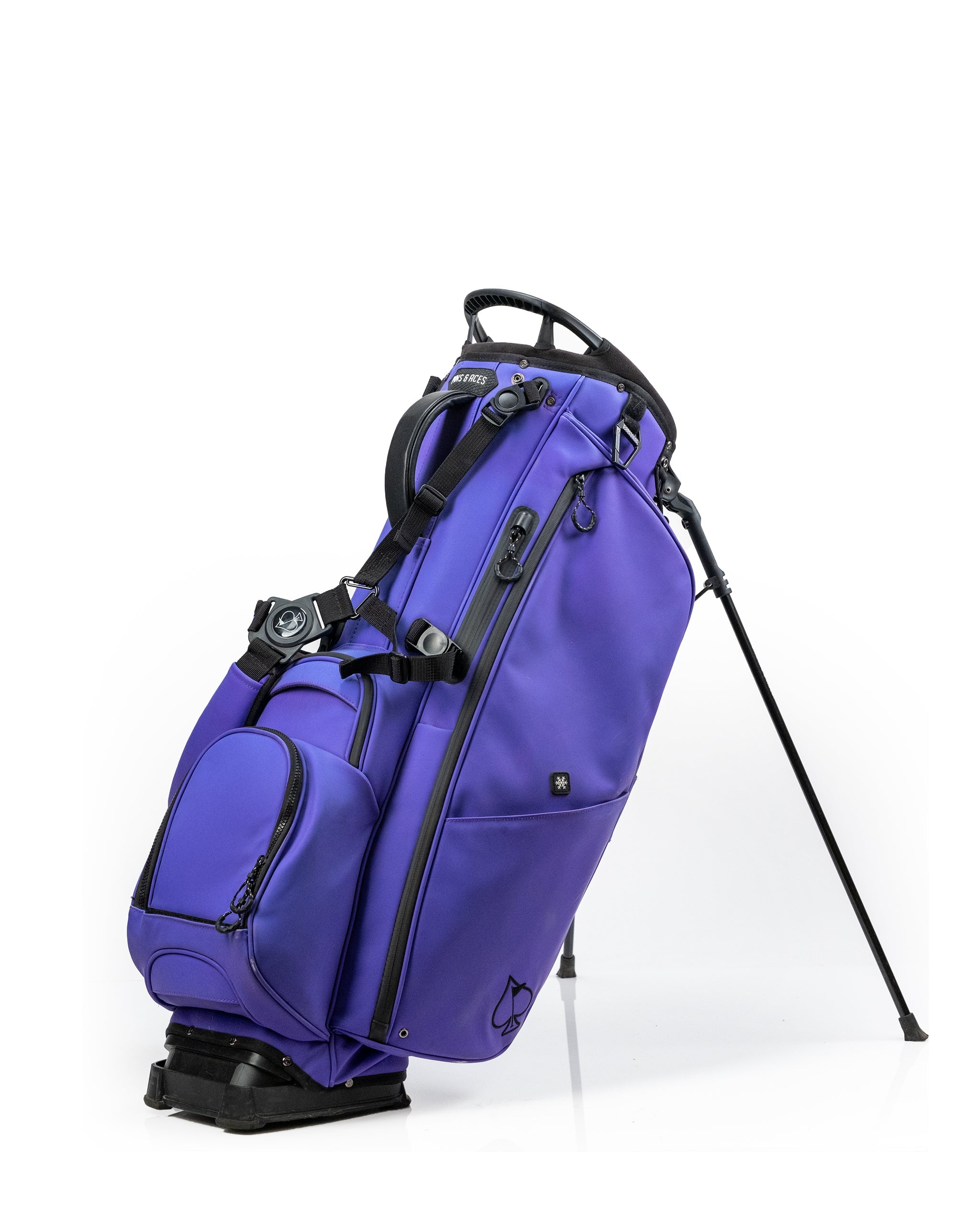 Player Preferred™ Golf Bag in Grape color, featuring sleek design, padded straps, and multiple pockets for storage.