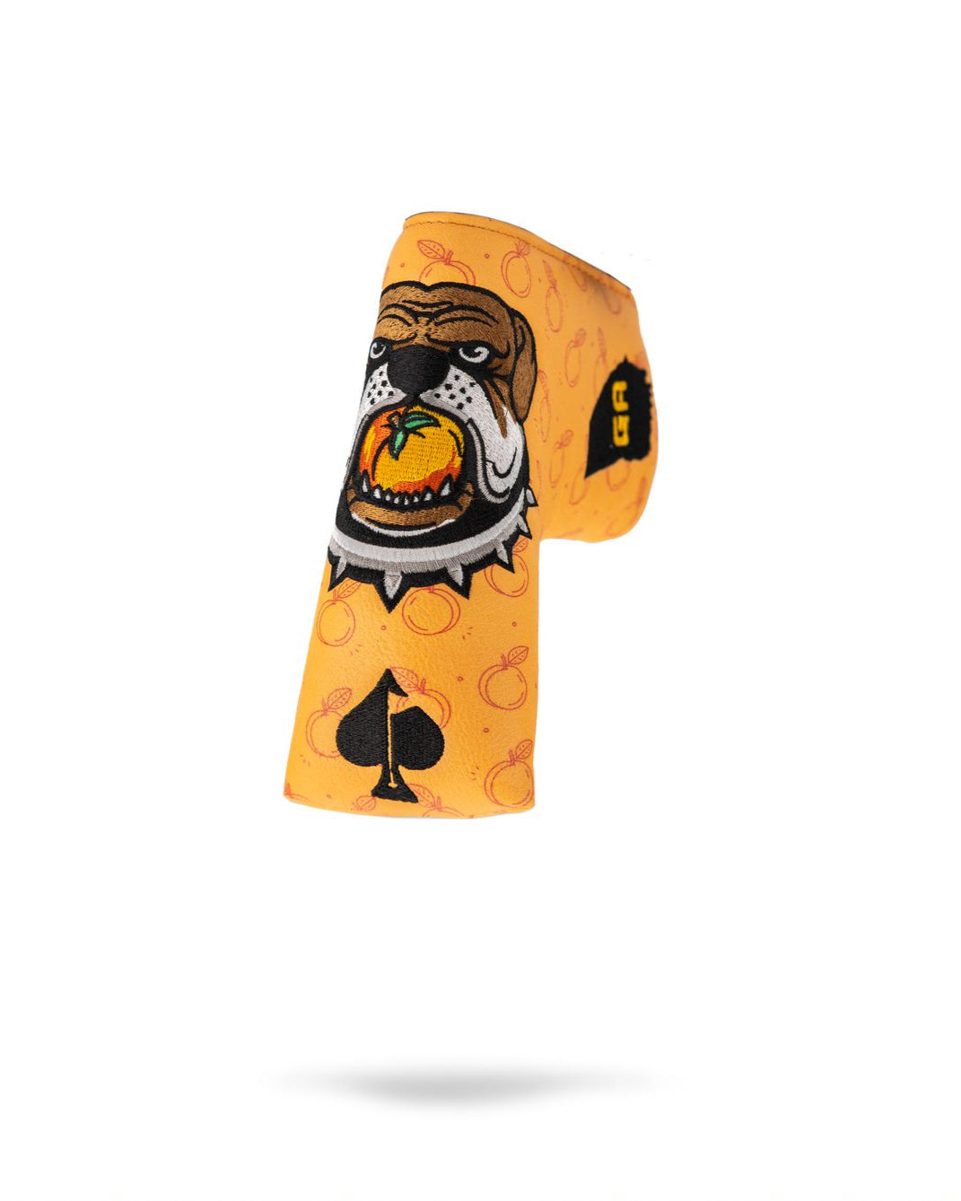 "Dawg Country Blade Putter Cover featuring a vibrant dog-themed design, ideal for protecting golf putters."