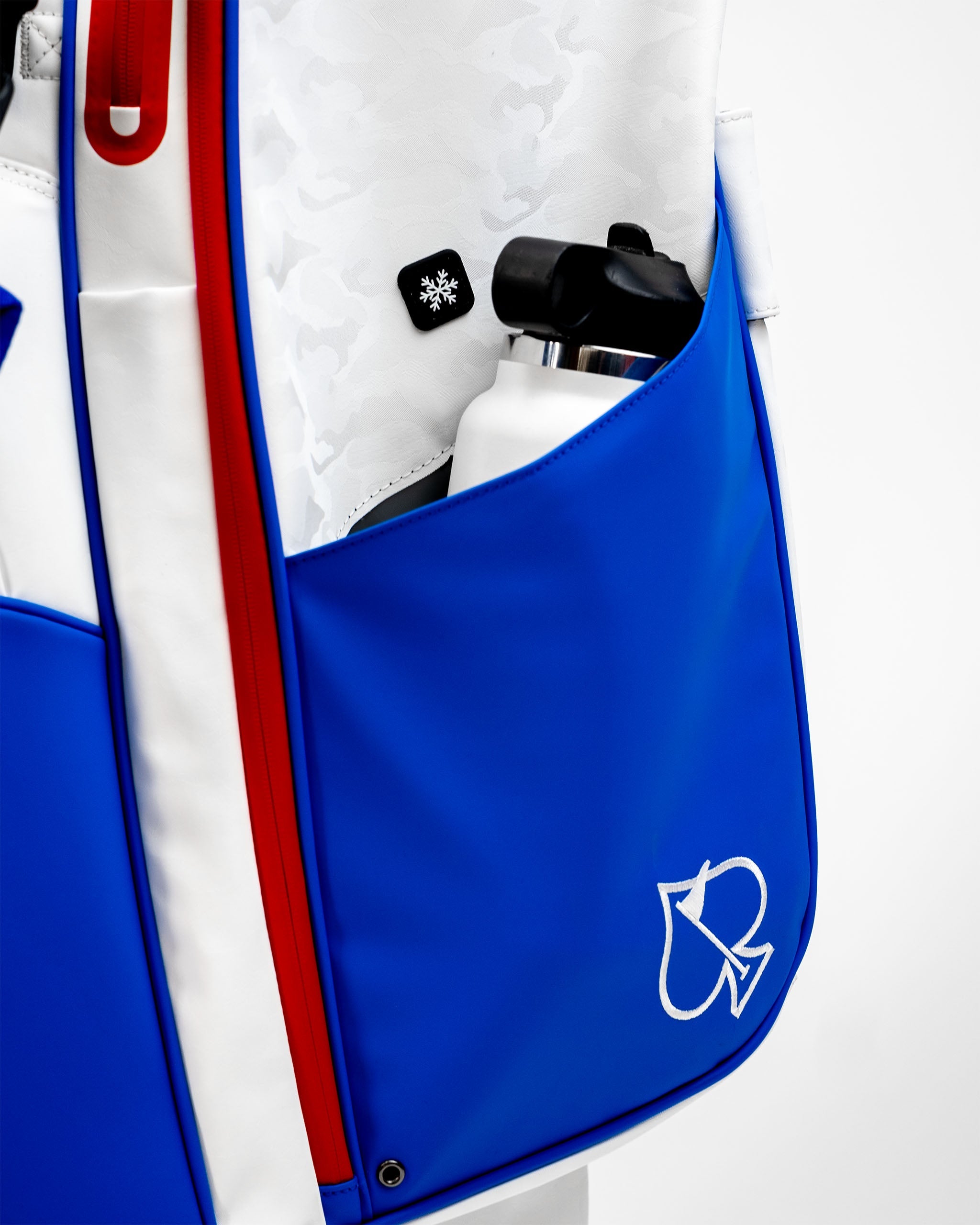 Player Preferred™ Golf Bag in blue and gray with multiple pockets and a padded strap, designed for golfers of all levels.