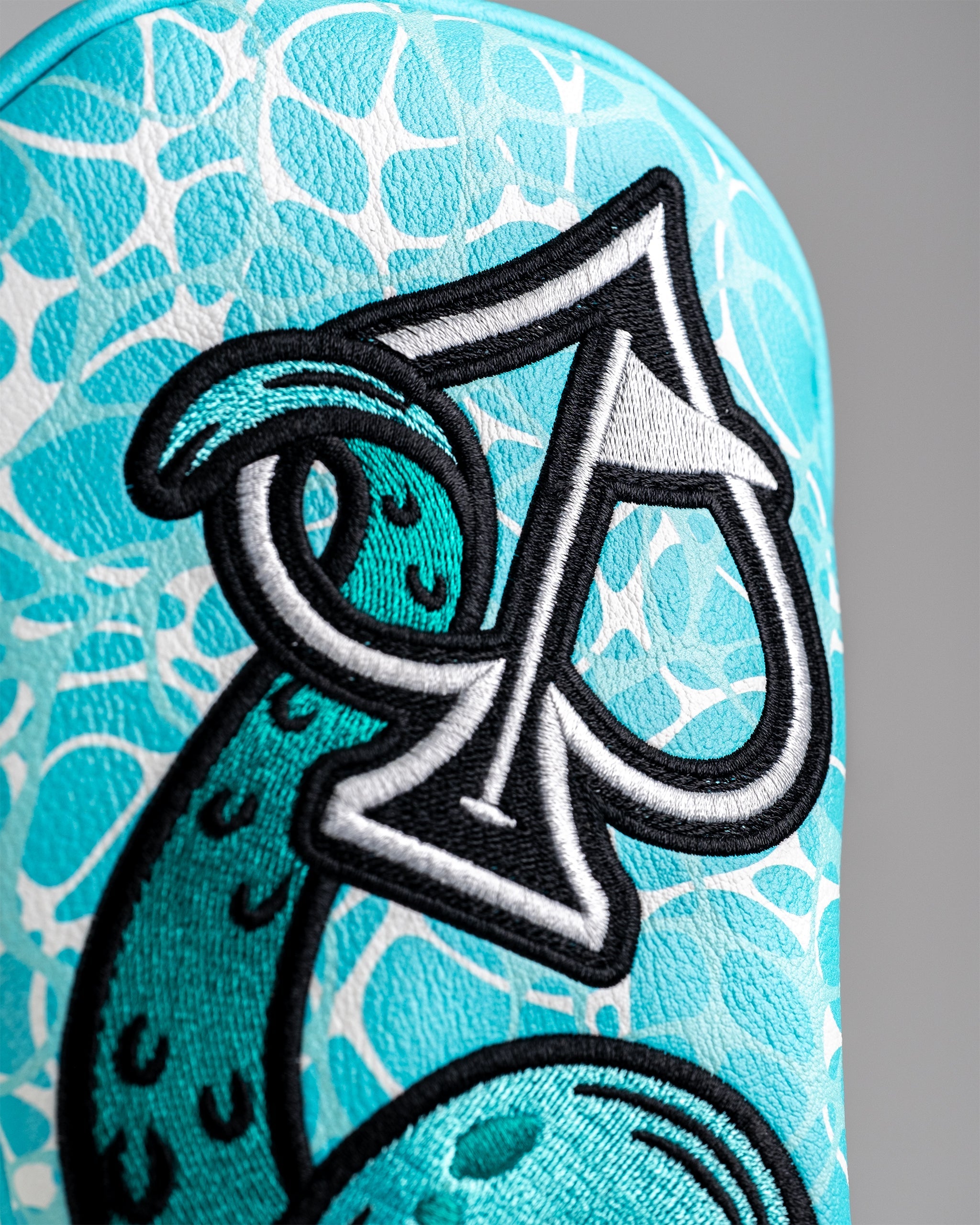 Kraken Fairway Golf Club Cover featuring a vibrant, colorful kraken design for driver and hybrid clubs.