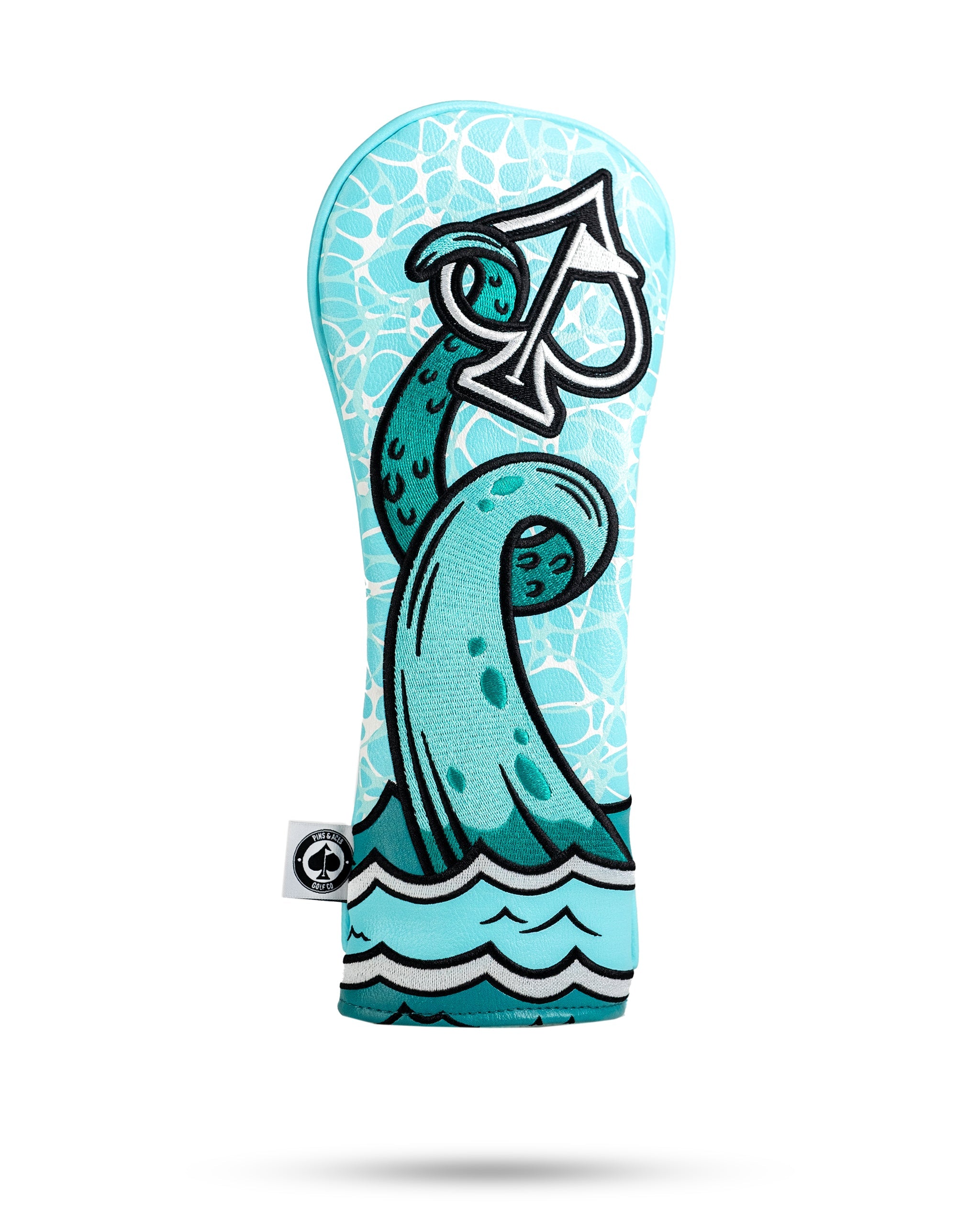 Kraken fairway cover for golf club, featuring a vibrant design with a stylized Kraken illustration.