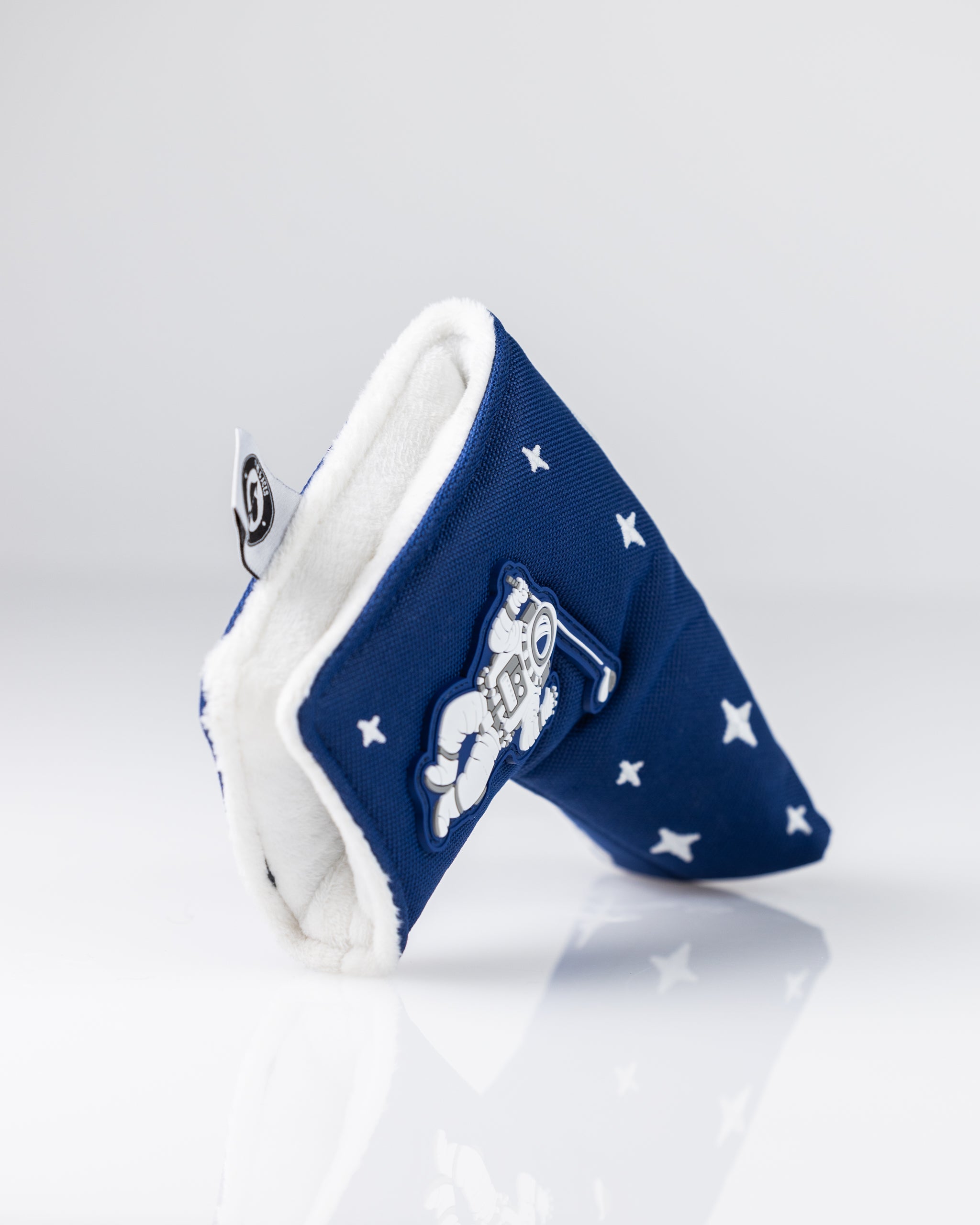 NASA Space Walk Blade Putter Cover featuring a vibrant space-themed design with planets and stars.