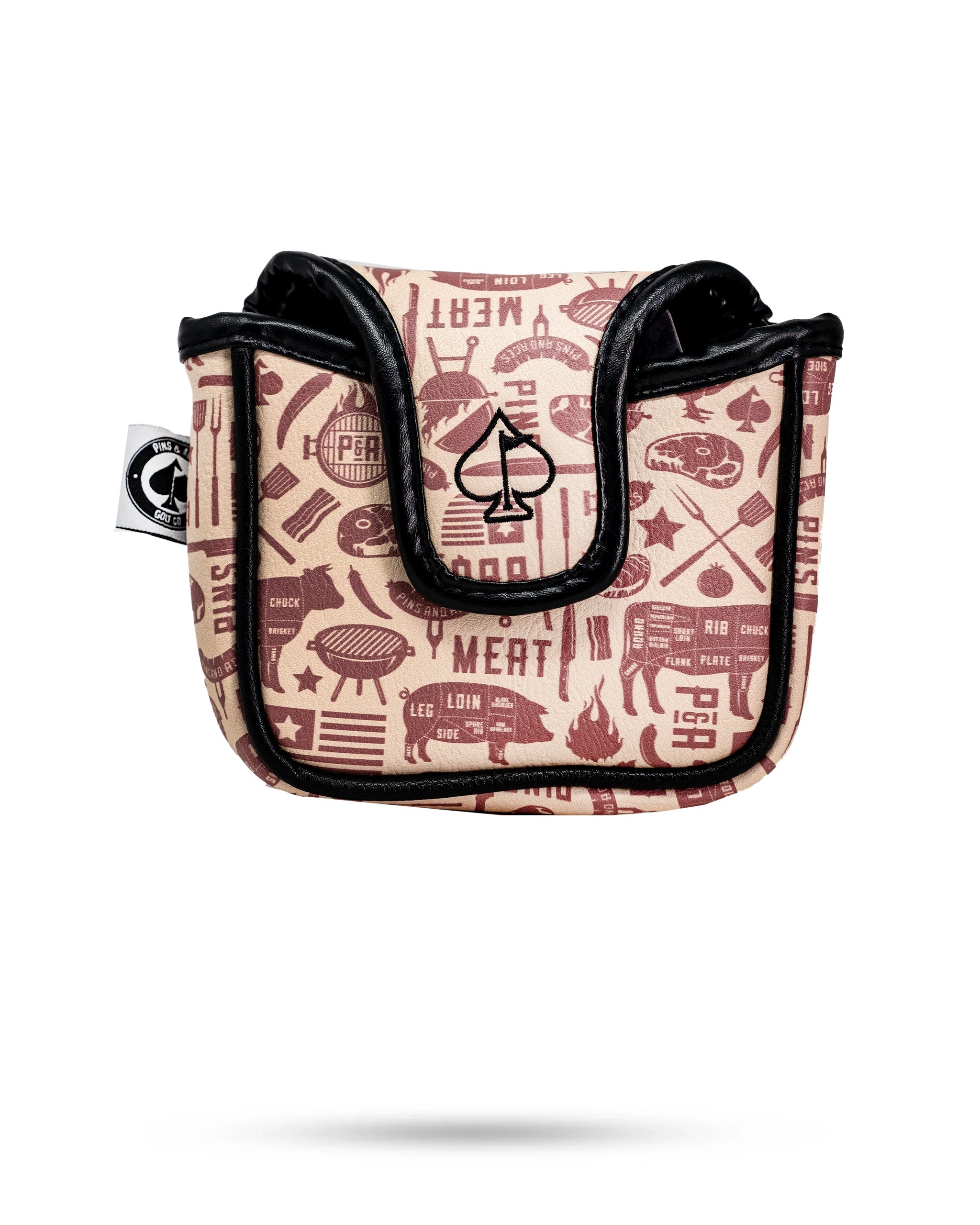 BBQ Links Mallet Cover featuring a vibrant BBQ-themed design with grill and food graphics.