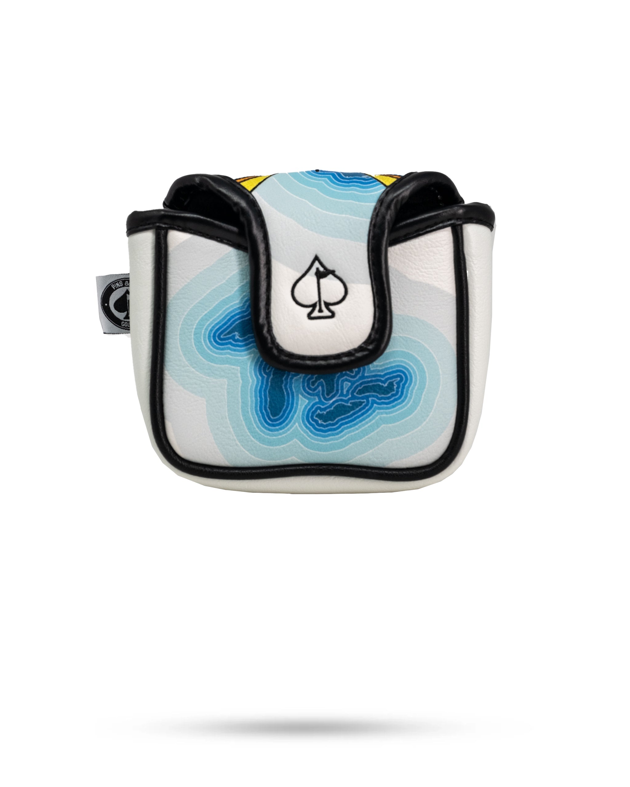 Great Lakes Mallet Putter Cover featuring a scenic lakeside design with vibrant colors and durable material.