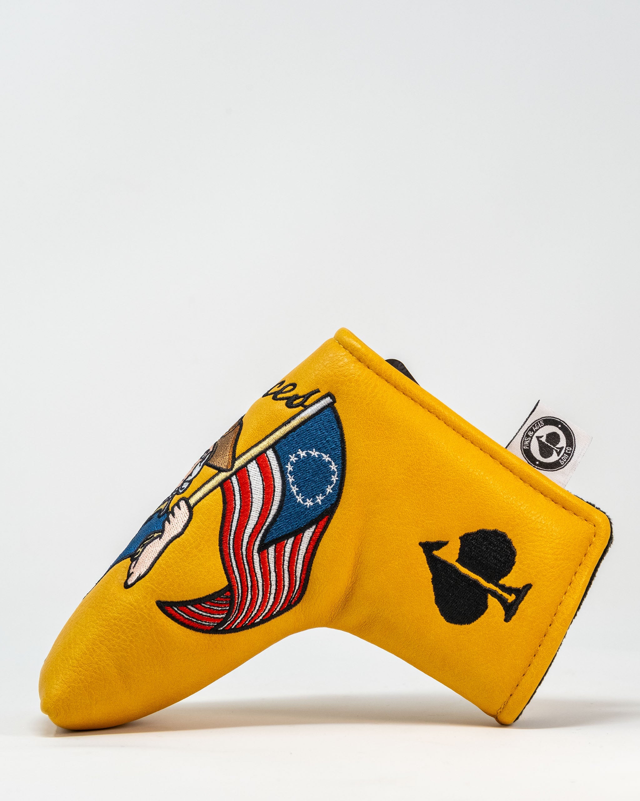 Patriot Blade Putter Cover featuring a patriotic design with stars and stripes.