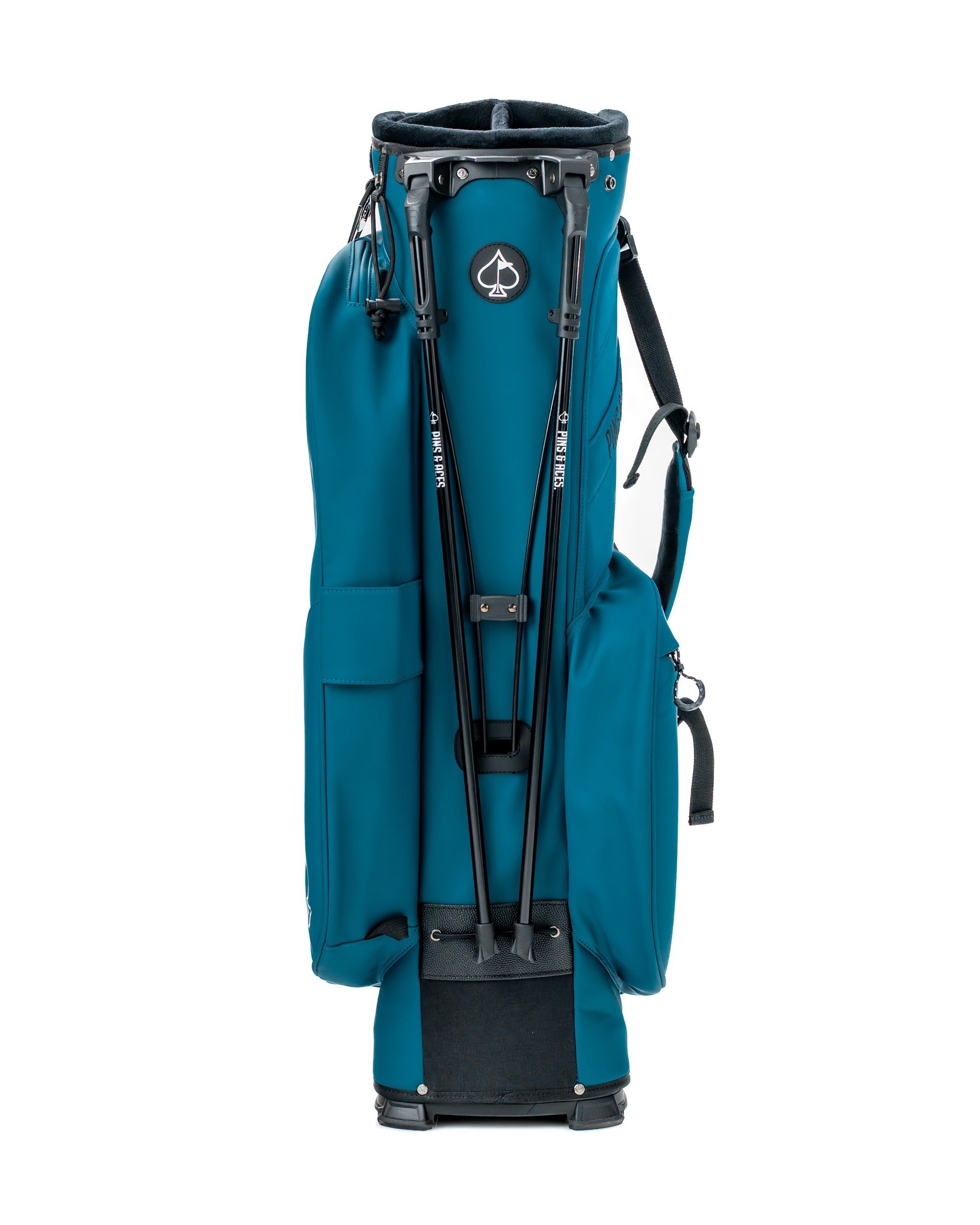 Sea Strike Player Preferred golf bag in teal with multiple pockets and a sleek design for stylish golfers.