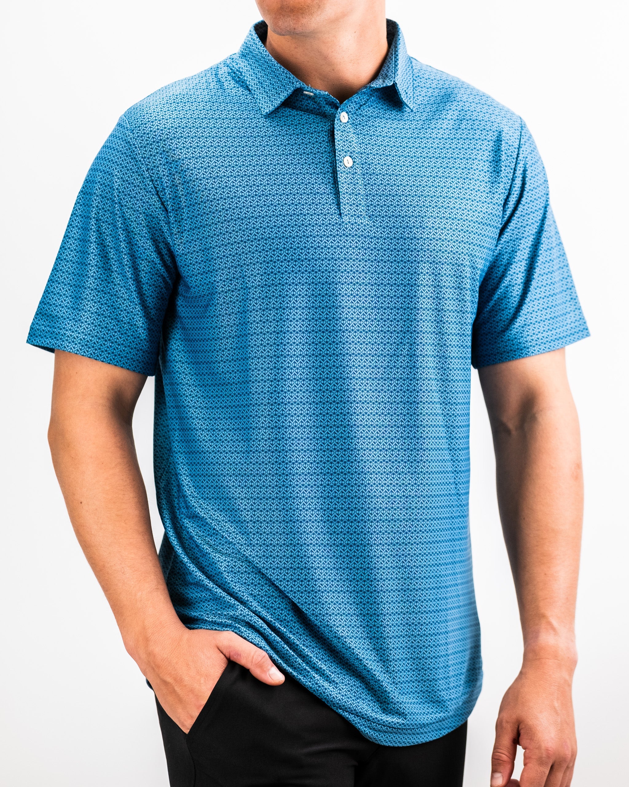 Player Preferred™ Polo in Ocean Spade color, showcasing a stylish design with a classic collar and short sleeves, ideal for casual or athletic wear.