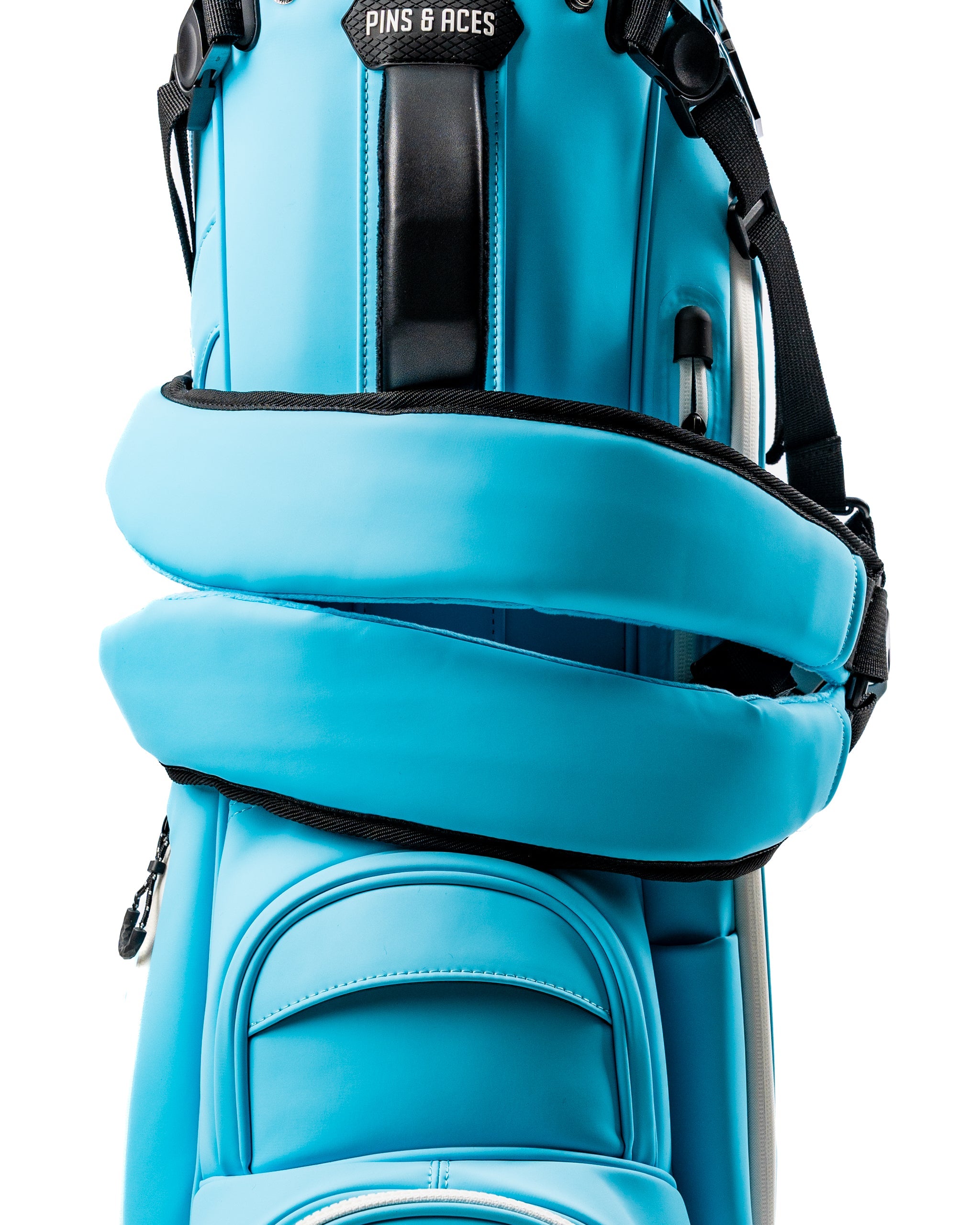 Player Preferred Golf Bag in Glacier blue, featuring padded straps and a sleek design for comfort and style on the course.