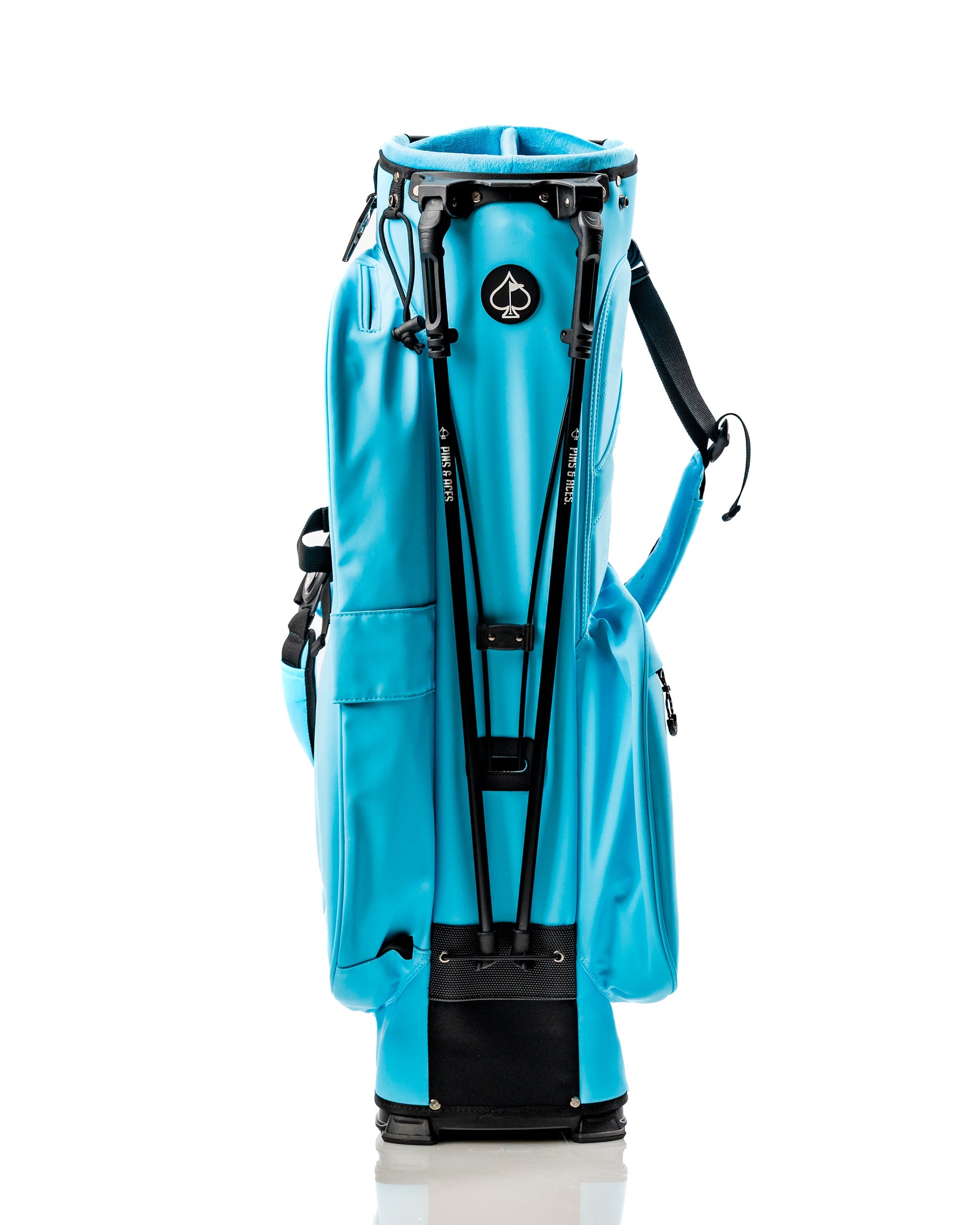 Light blue Player Preferred™ Golf Bag with multiple pockets and a sleek design, perfect for stylish golfers on the course.