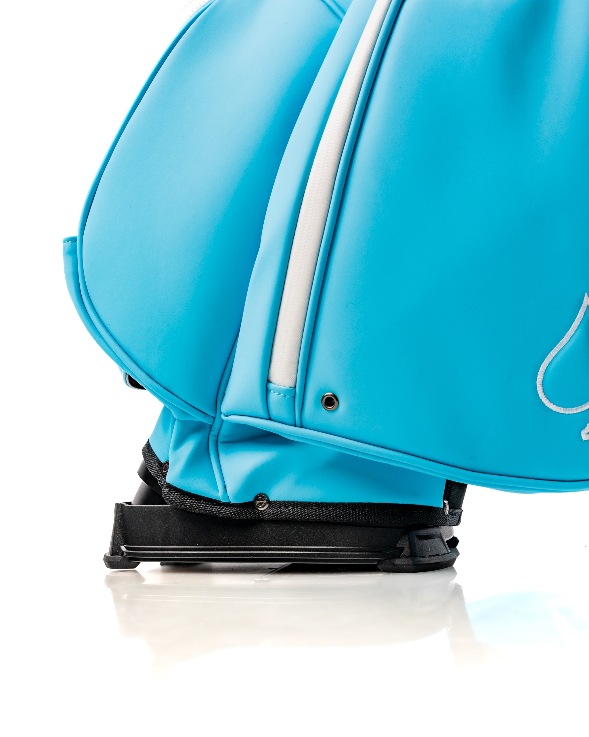 Player Preferred Golf Bag in Glacier blue featuring a sleek design and sturdy base for stability on the course.