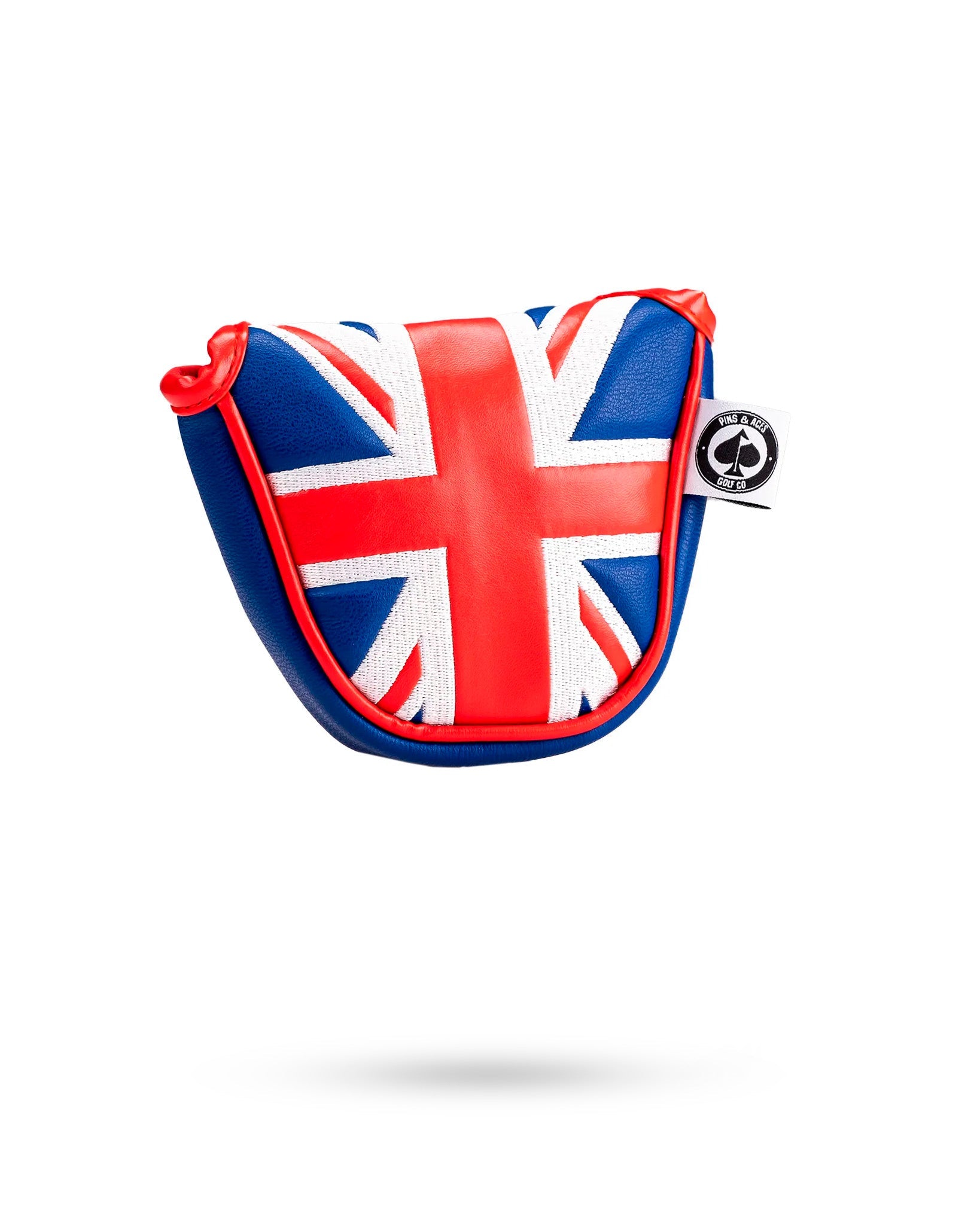 United Kingdom-themed mallet putter cover featuring a vibrant Union Jack design.