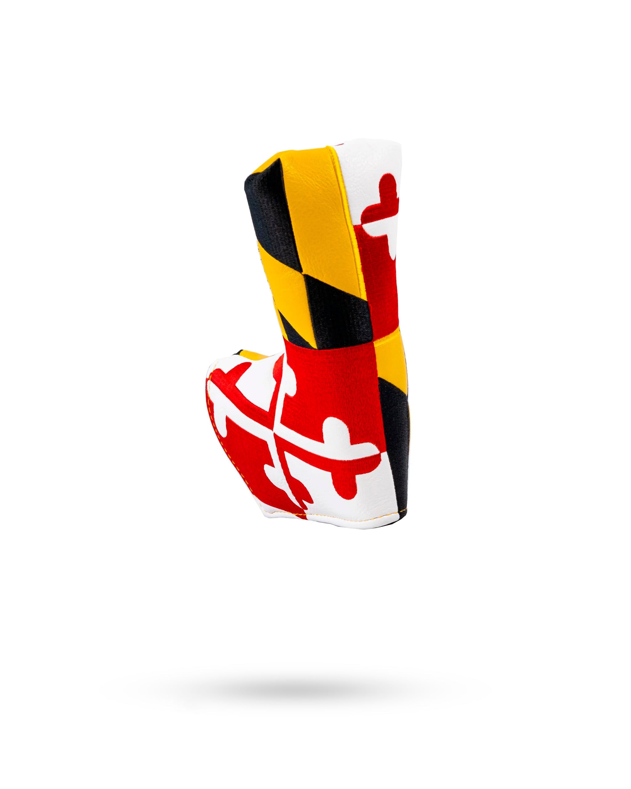 Maryland Blade Putter Cover featuring a vibrant Maryland state design with bold colors.