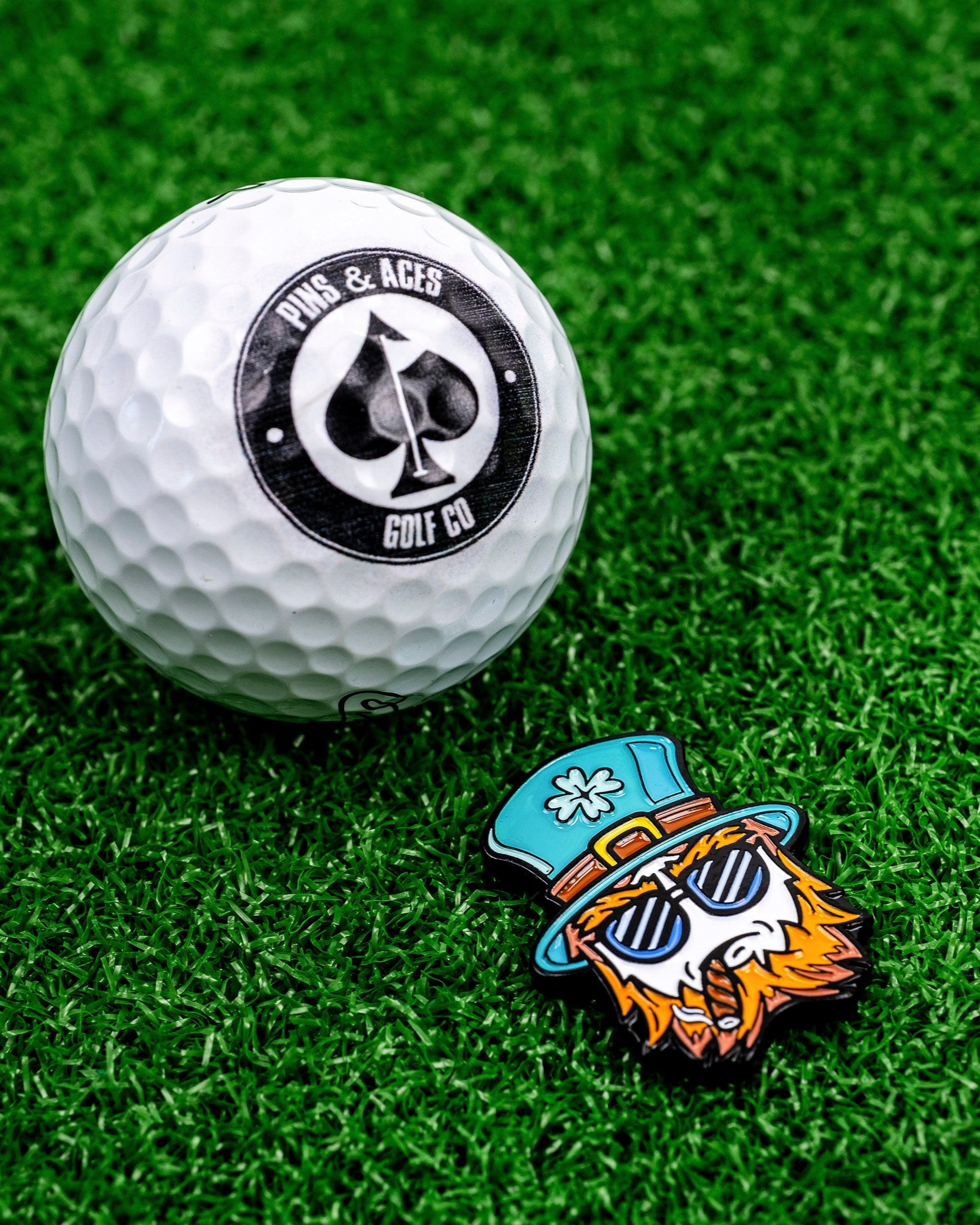 Seamus the Degenerate Ball Marker featuring a playful design, perfect for golf enthusiasts.