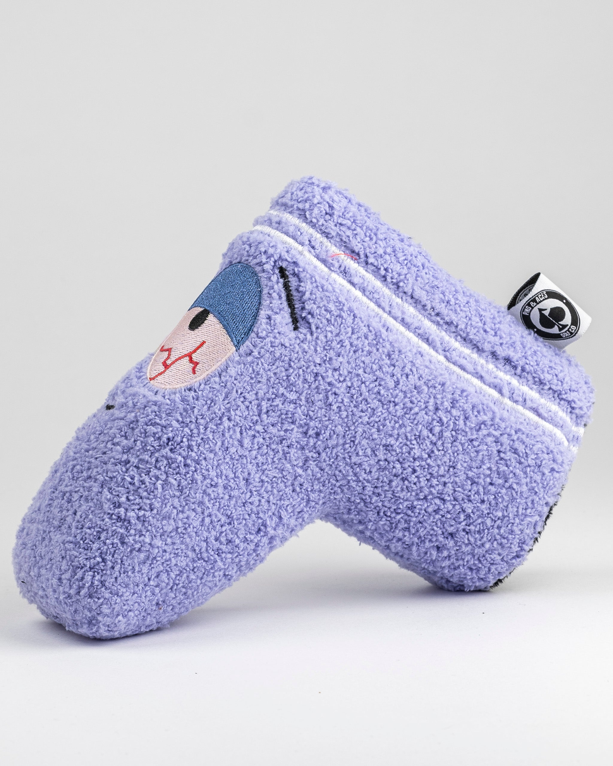 South Park Towelie Blade Putter Cover featuring Towelie character design in vibrant colors, designed to fit standard golf putters.