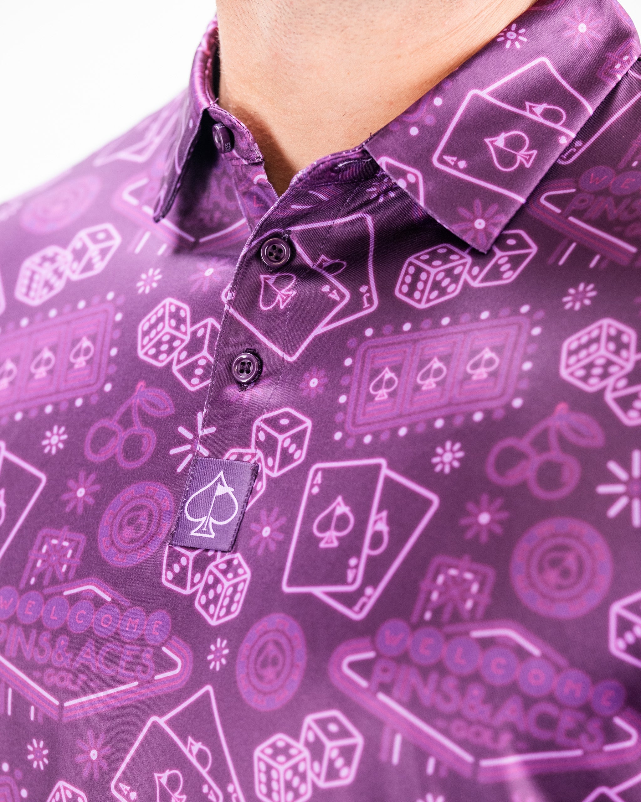 Big Ace Purple men's shirt with a vibrant purple color and stylish design.