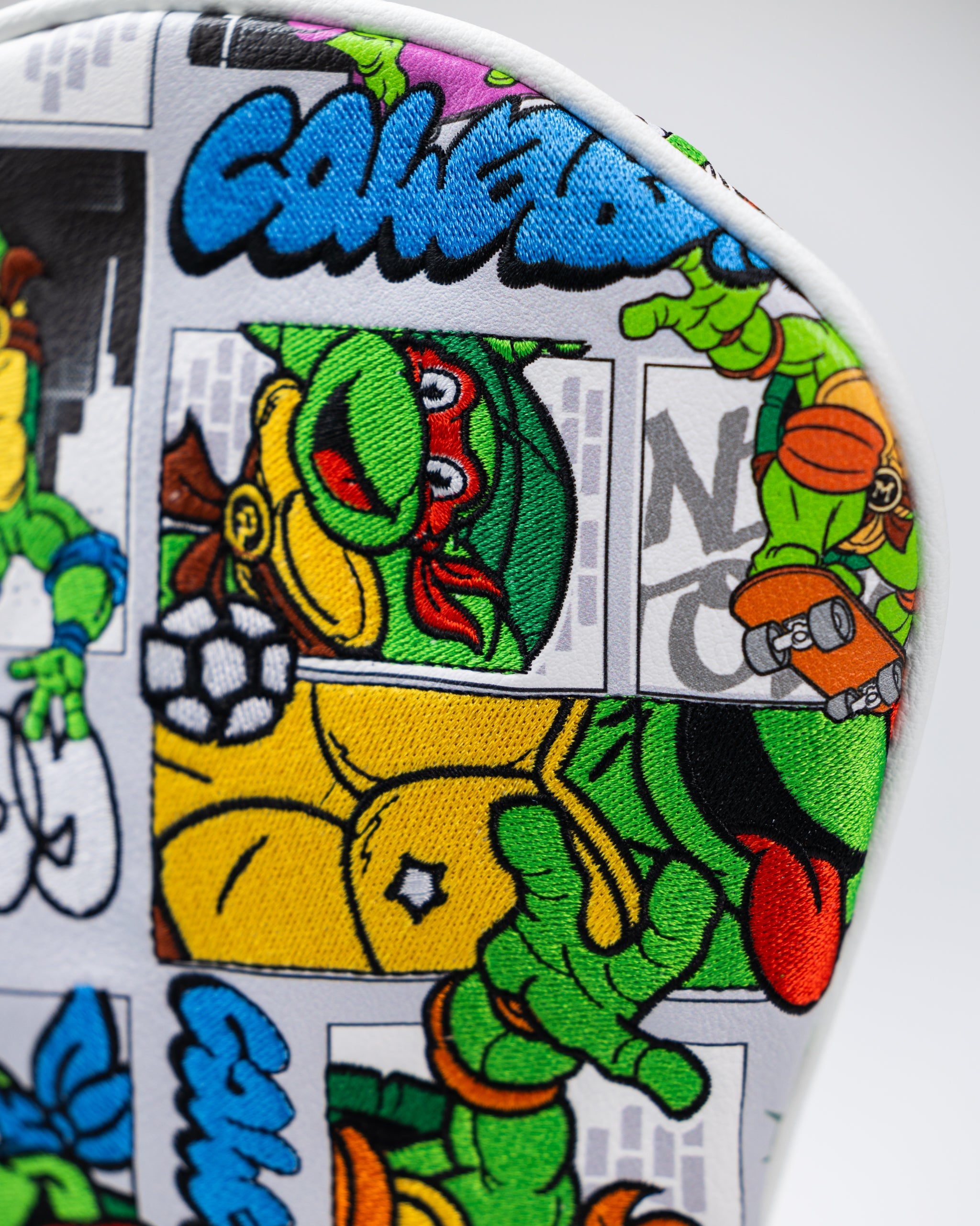 TMNT Comics Driver Cover showcasing colorful Teenage Mutant Ninja Turtles artwork, featuring iconic characters and vibrant comic-style graphics.