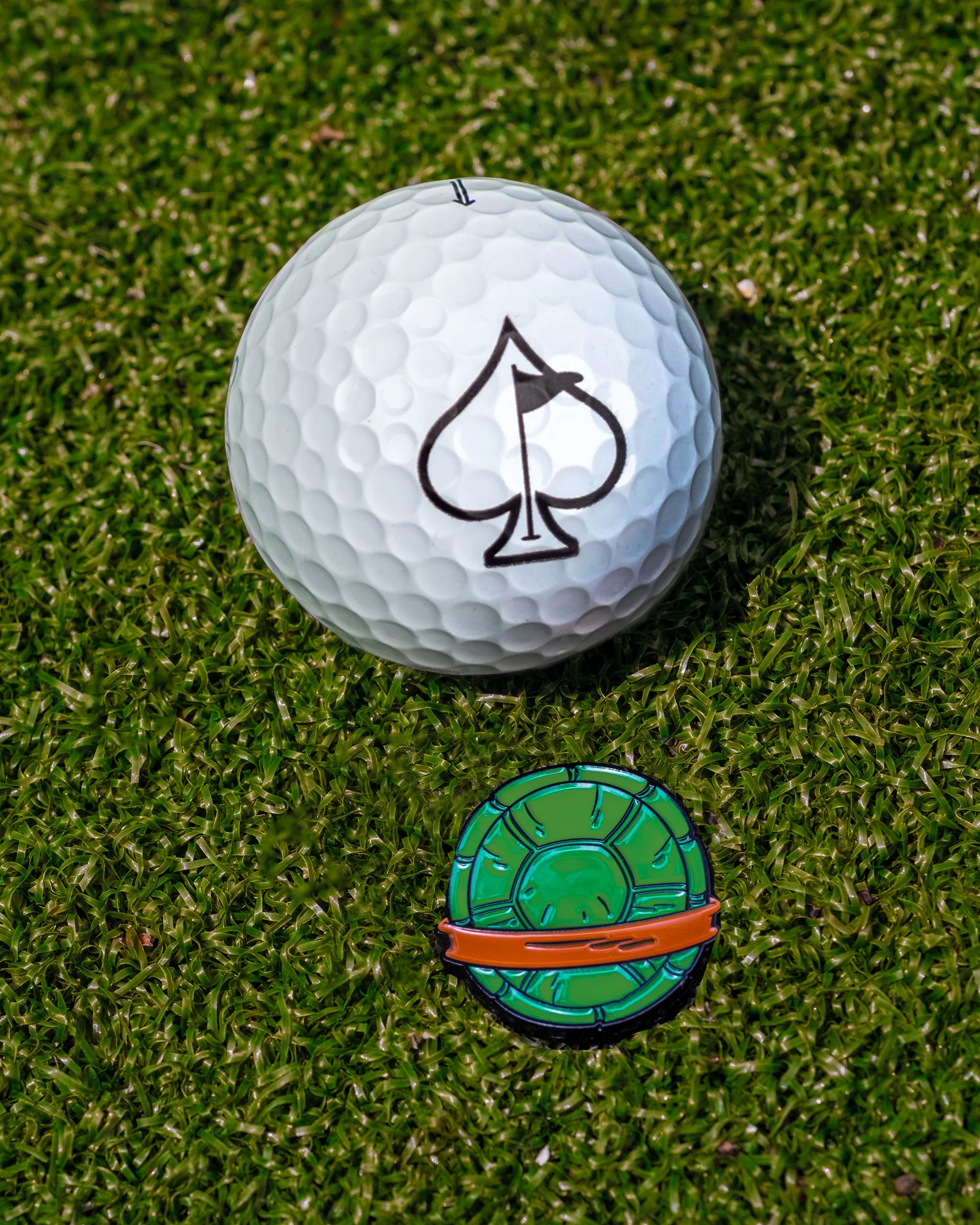 TMNT Shell Shock Ball Marker featuring colorful Teenage Mutant Ninja Turtles design.
