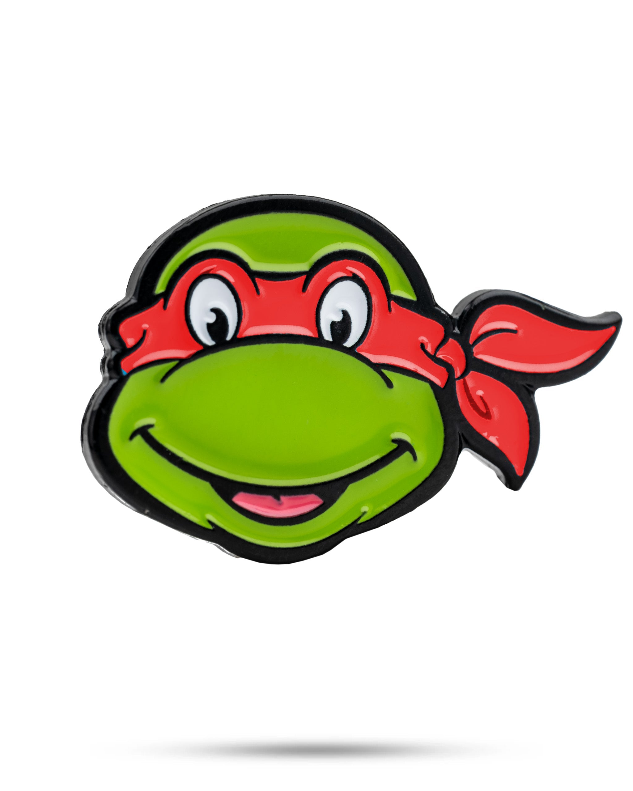 TMNT Raphael ball marker featuring a detailed design of the character's red mask and sai, ideal for golf enthusiasts and Teenage Mutant Ninja Turtles fans.
