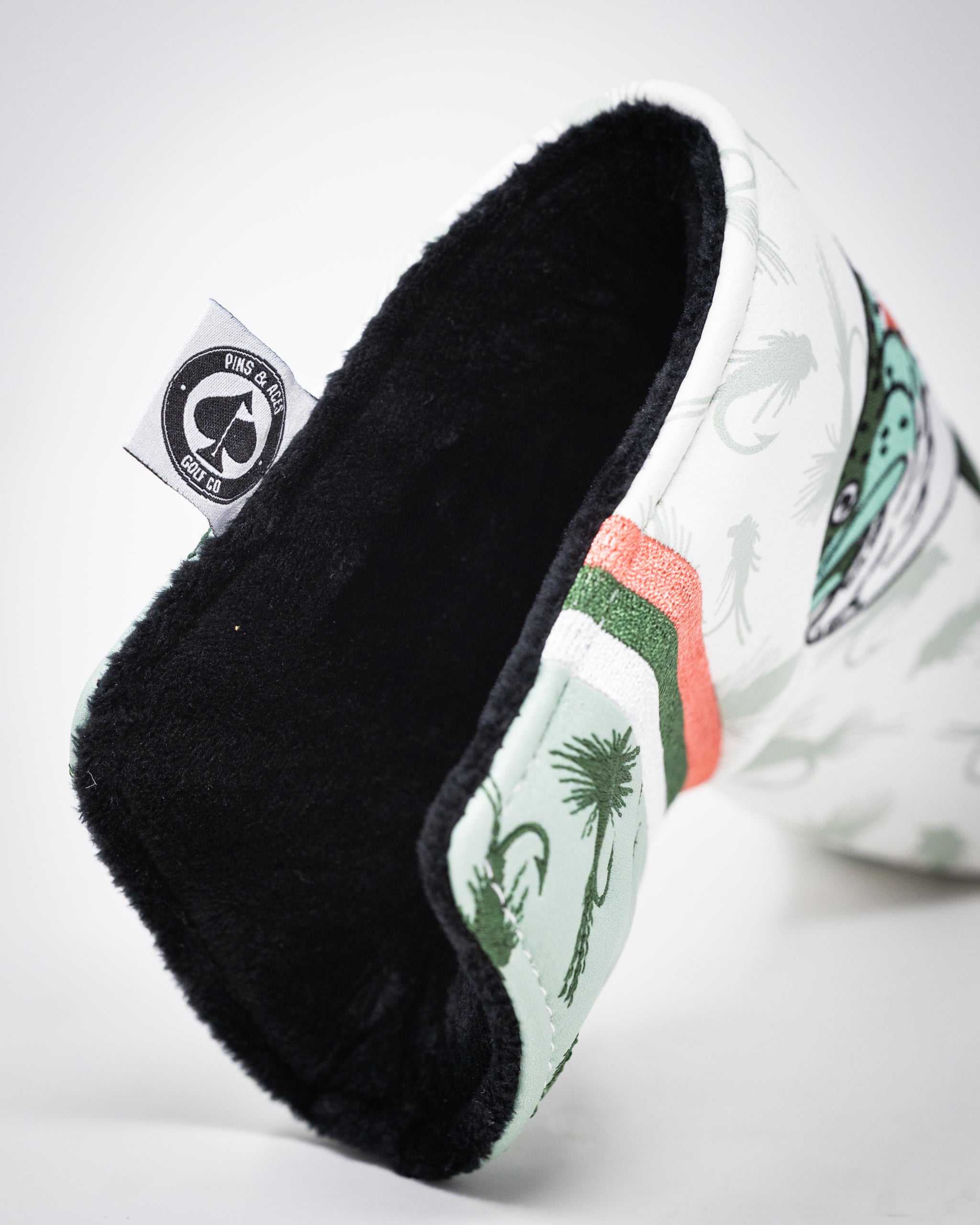 Trout Blade Putter Cover featuring realistic trout design and vibrant colors.