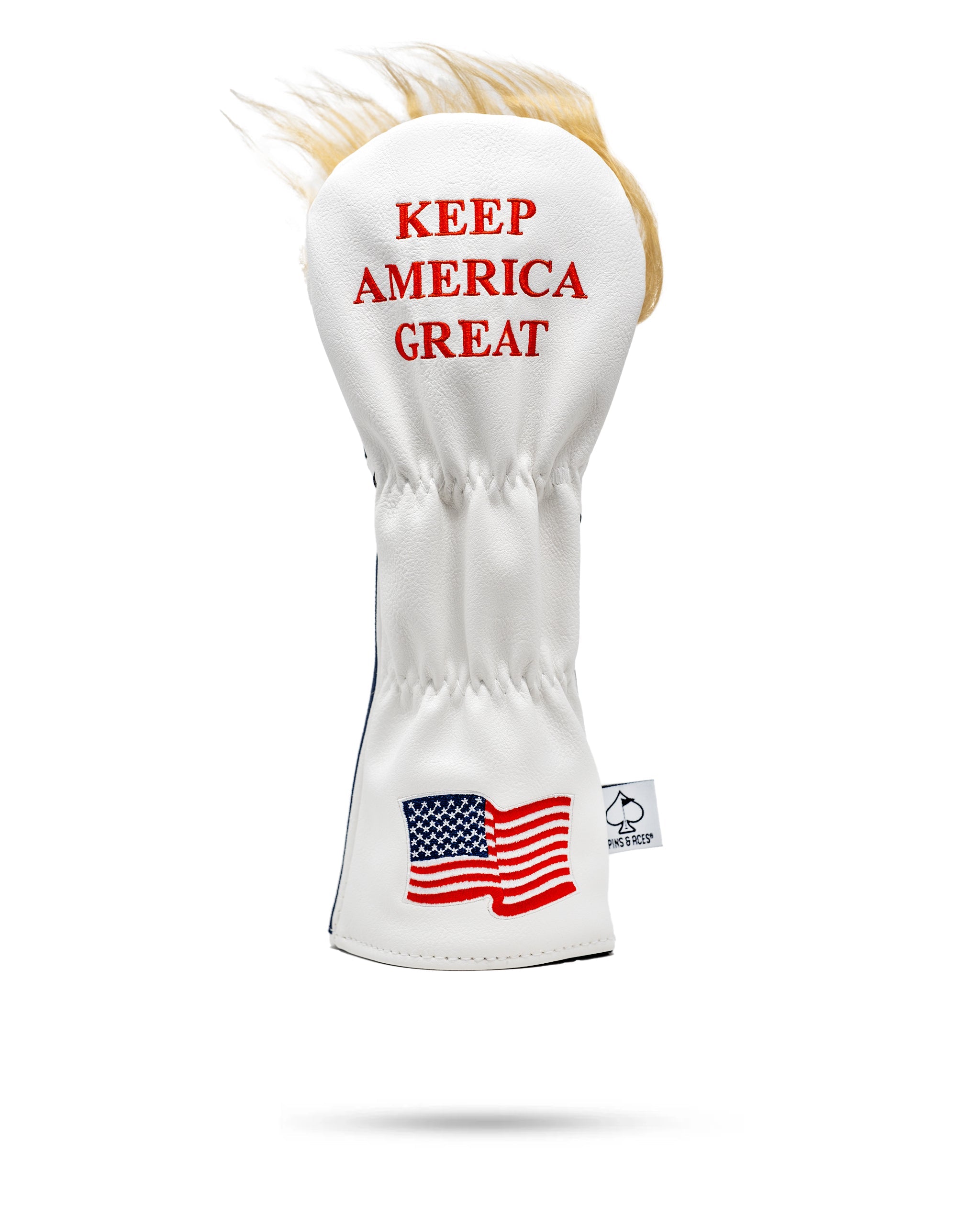 Trump Fairway Cover featuring a stylish design with a golf-themed motif, showcasing a prominent Trump logo.