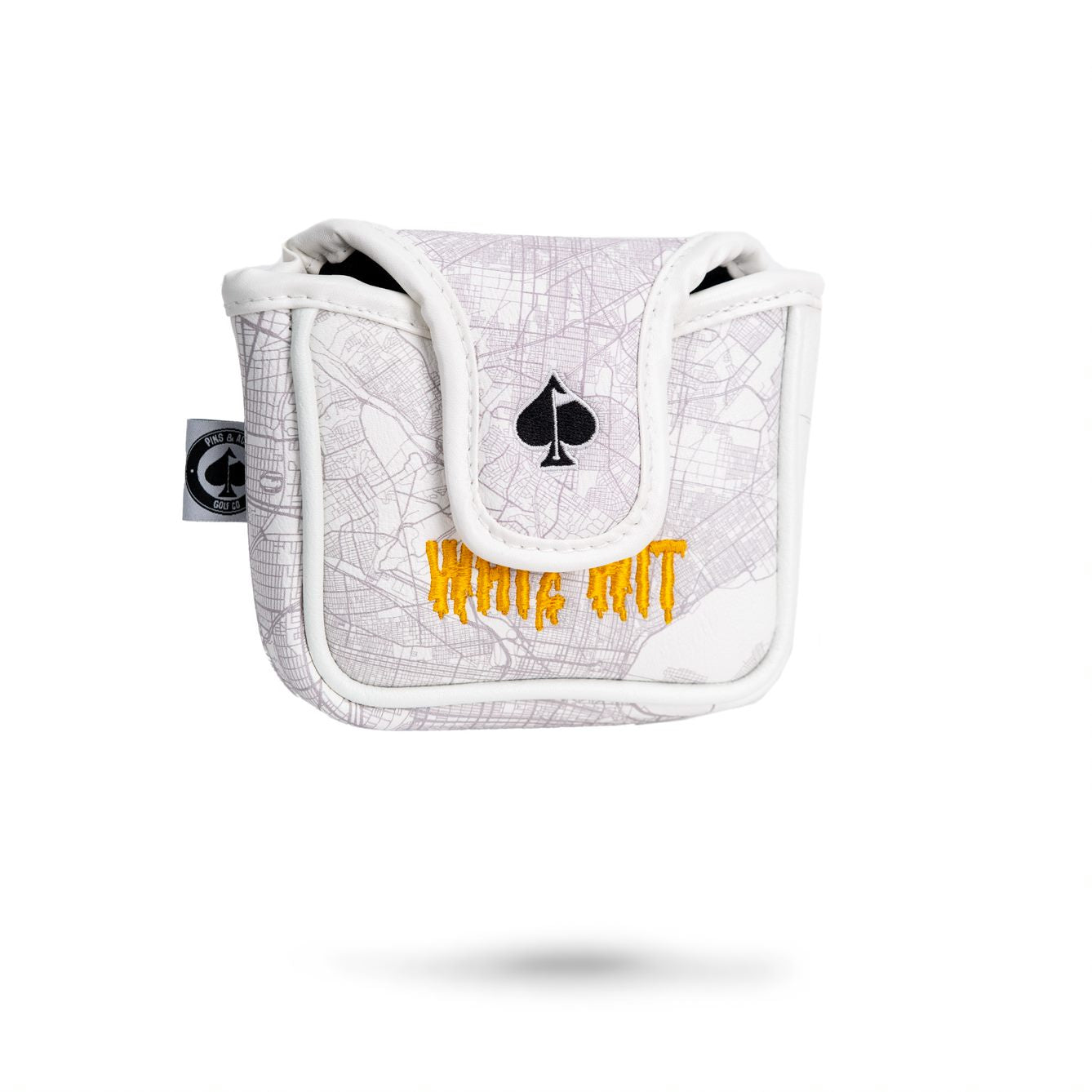 Whiz Wit mallet cover featuring a colorful design and durable material, ideal for protecting golf mallets.